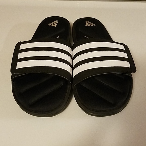 adidas black slides mens